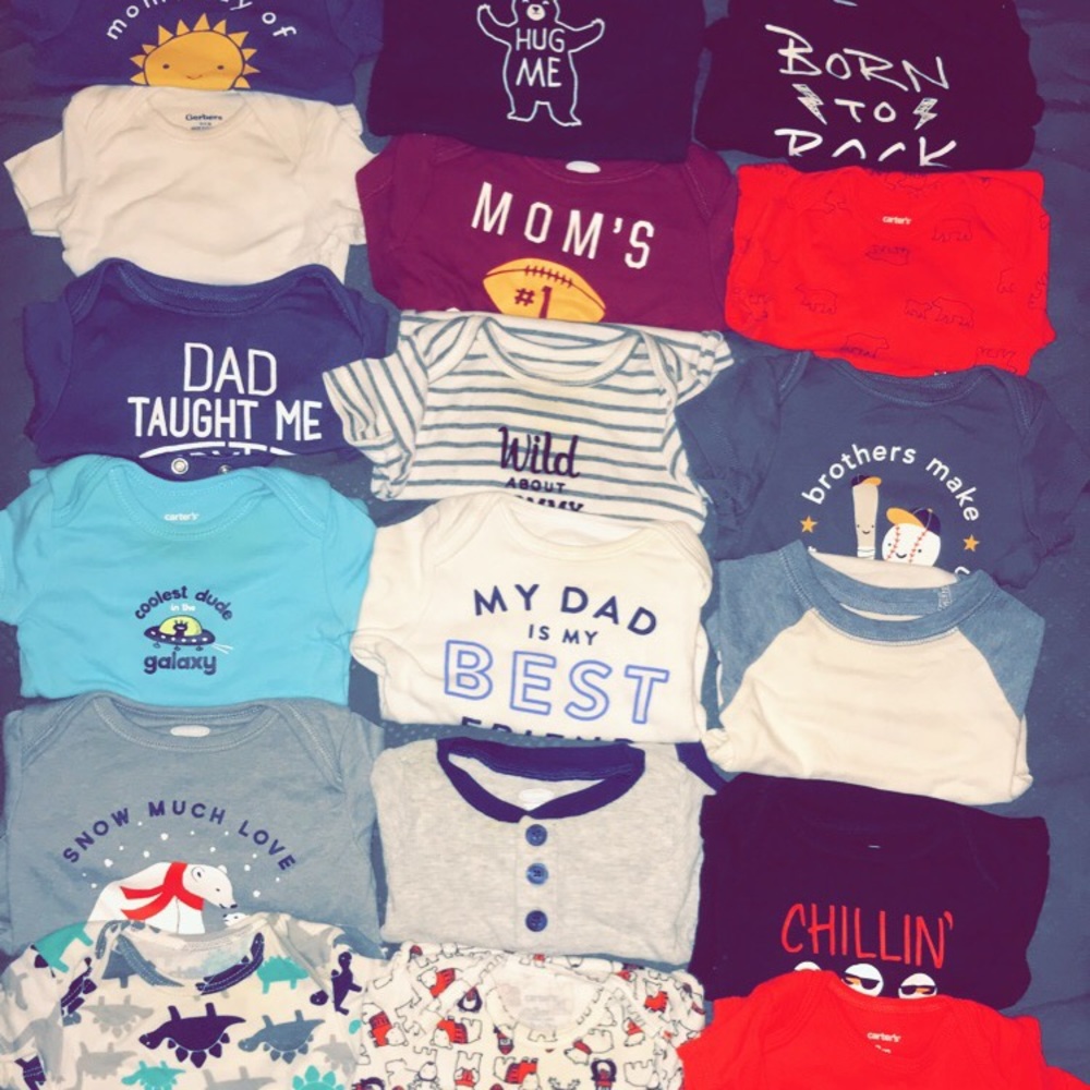 0-3 months shirt lot 21pcs